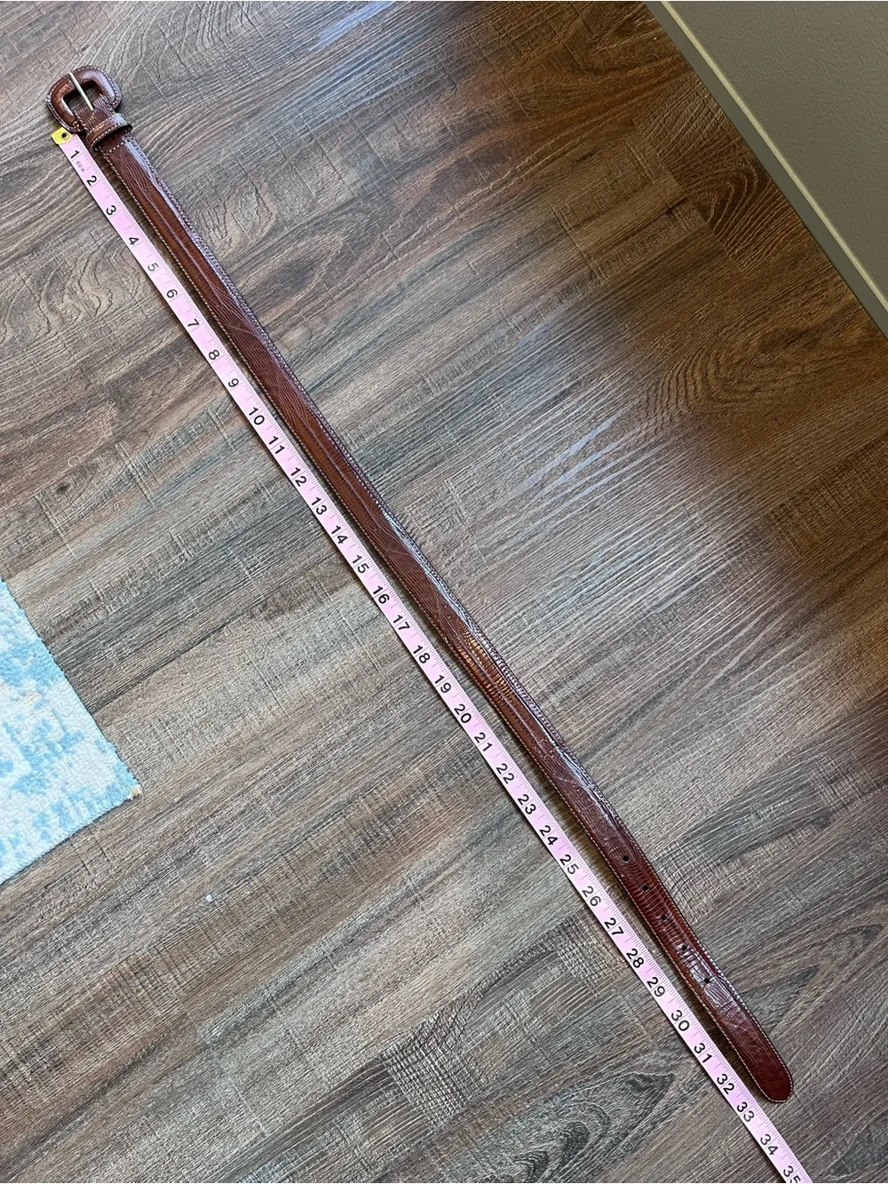 Vintage WCM New York Brown Leather Belt